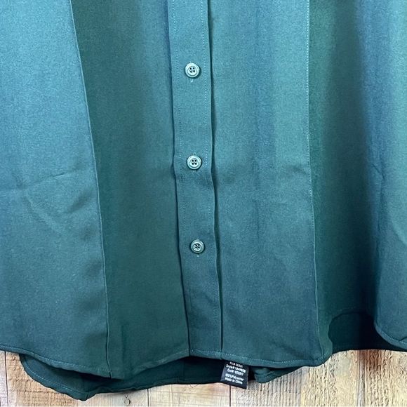 United Uniform Manufacturers Size XL(17-17-1/2) Dark Green Short Sleeve … - Picture 6 of 11